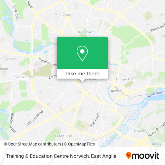 Training & Education Centre Norwich map
