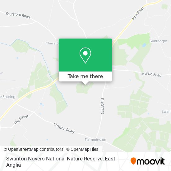 Swanton Novers National Nature Reserve map