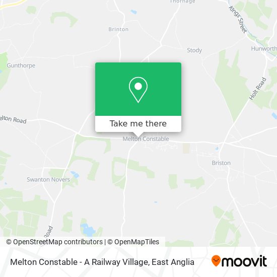 Melton Constable - A Railway Village map