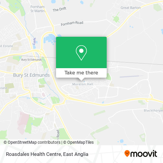 Roasdales Health Centre map