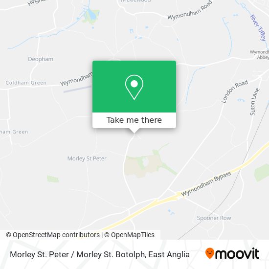 Morley St. Peter / Morley St. Botolph map