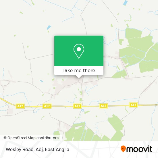 Wesley Road, Adj map