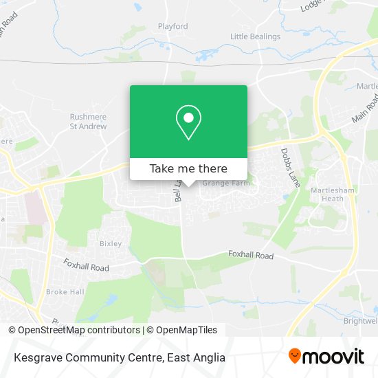 Kesgrave Community Centre map