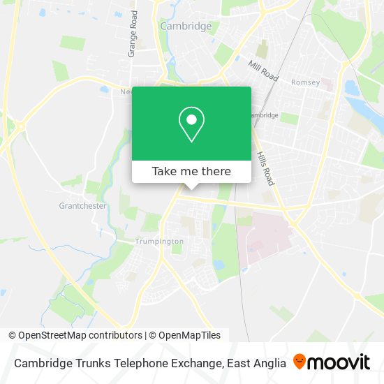 Cambridge Trunks Telephone Exchange map