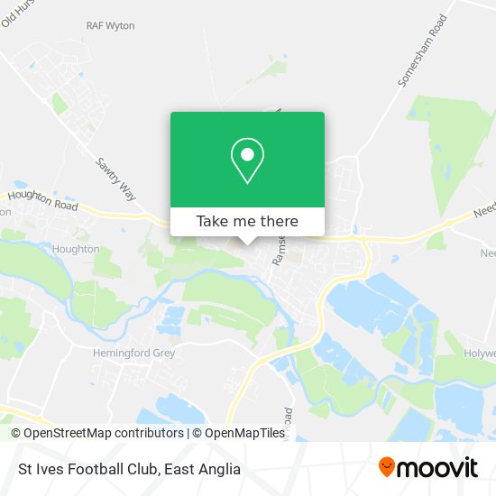 St Ives Football Club map