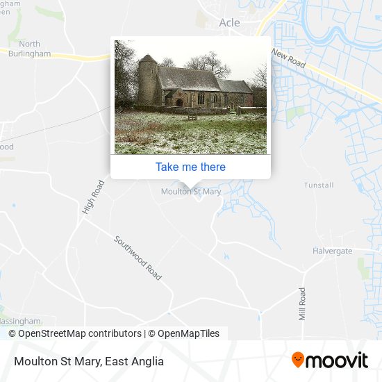 Moulton St Mary map