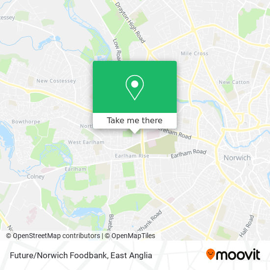 Future/Norwich Foodbank map