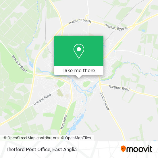 Thetford Post Office map