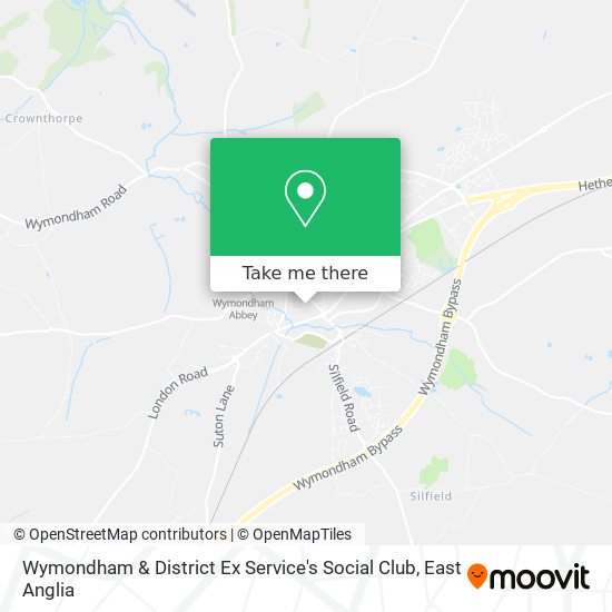 Wymondham & District Ex Service's Social Club map