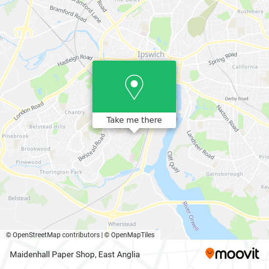 Maidenhall Paper Shop map