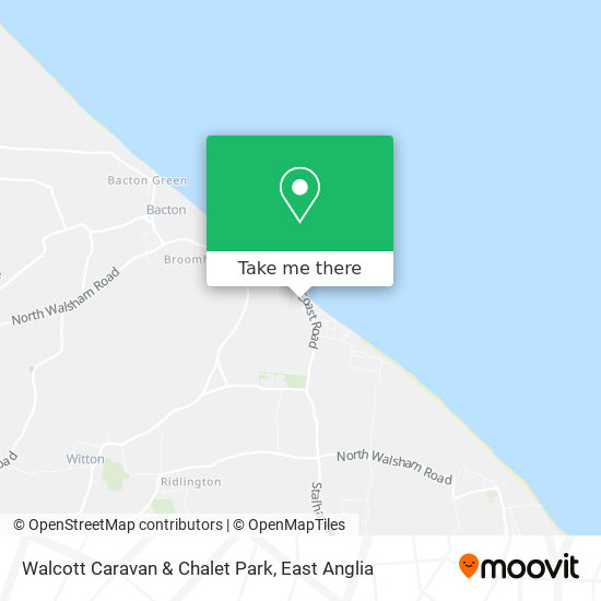 Walcott Caravan & Chalet Park map