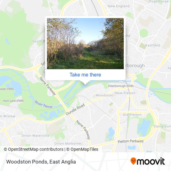 Woodston Ponds map