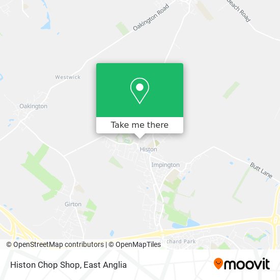 Histon Chop Shop map