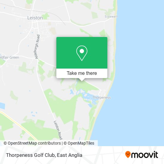 Thorpeness Golf Club map