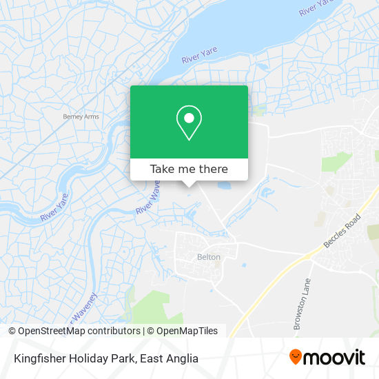 Kingfisher Holiday Park map