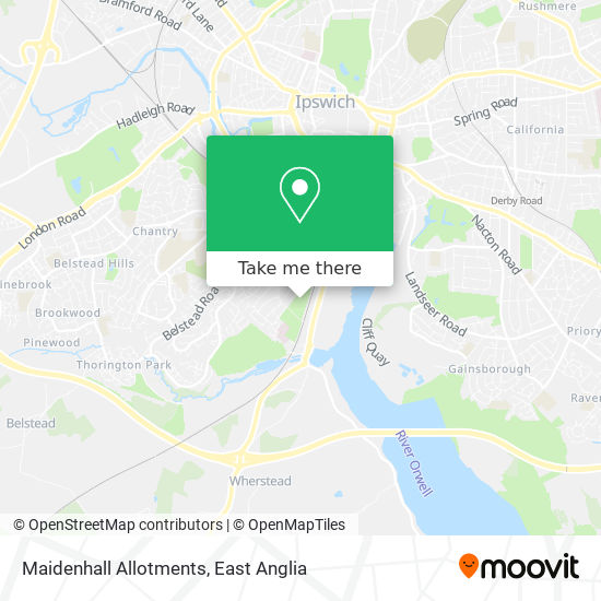 Maidenhall Allotments map