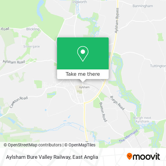 Aylsham Bure Valley Railway map