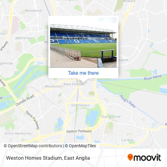 Weston Homes Stadium map