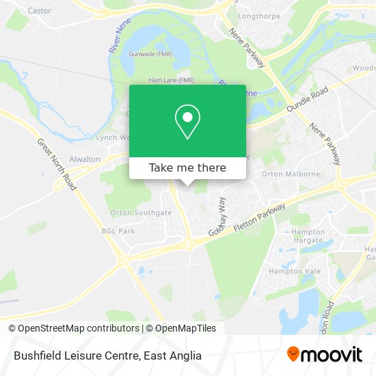 Bushfield Leisure Centre map