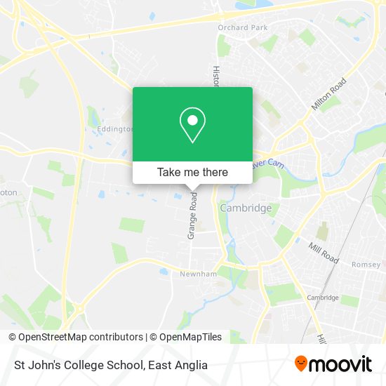 St John's College School map