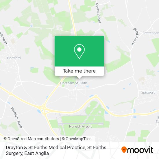 Drayton & St Faiths Medical Practice, St Faiths Surgery map