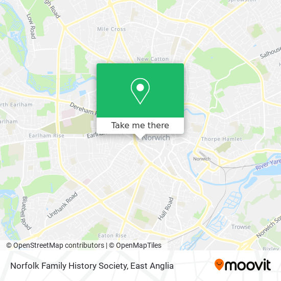 Norfolk Family History Society map