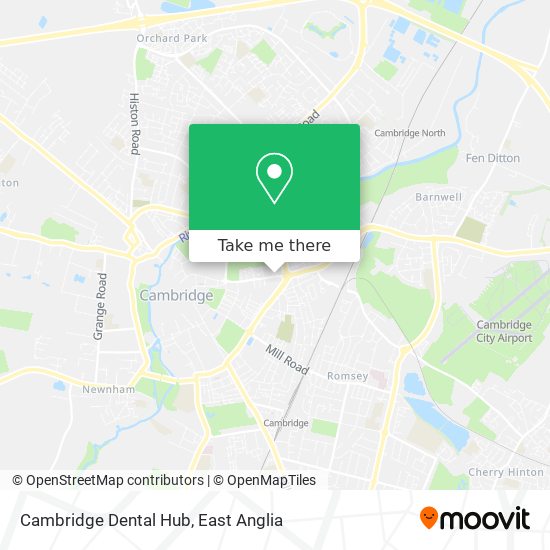 Cambridge Dental Hub map