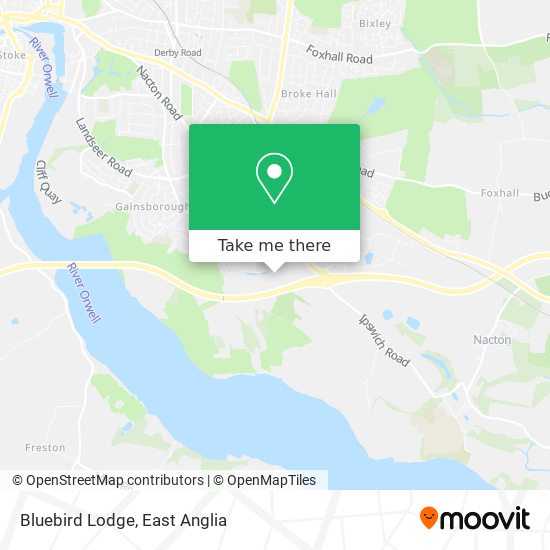 Bluebird Lodge map