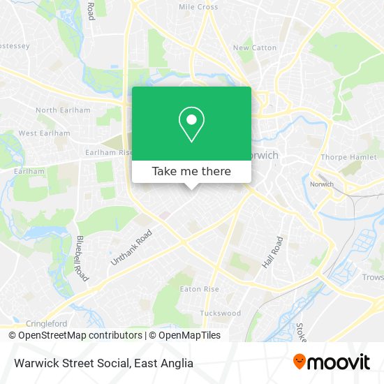 Warwick Street Social map