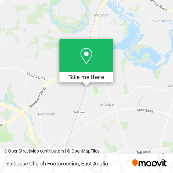 Salhouse Church Footcrossing map