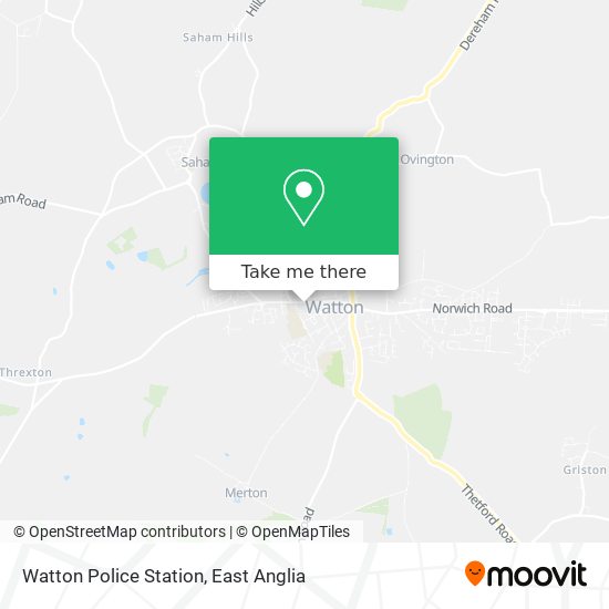 Watton Police Station map