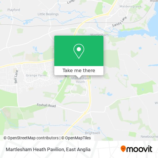 Martlesham Heath Pavilion map