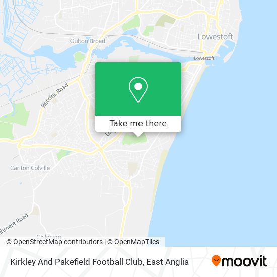 Kirkley And Pakefield Football Club map