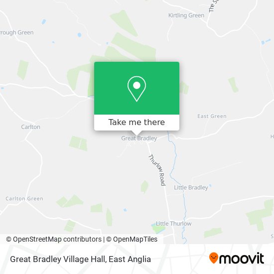 Great Bradley Village Hall map