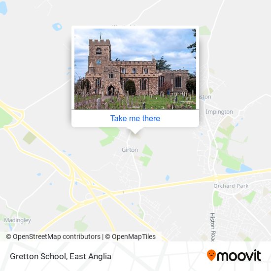 Gretton School map