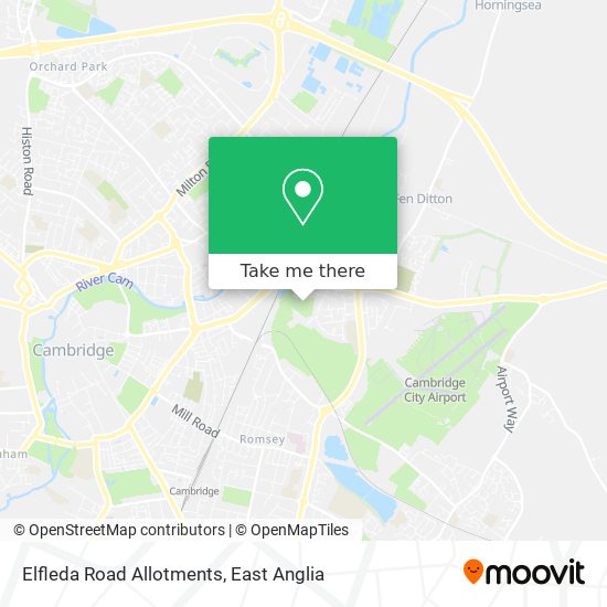 Elfleda Road Allotments map