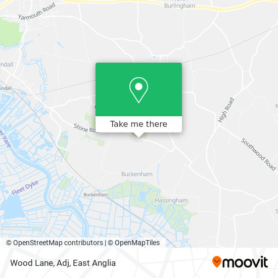 Wood Lane, Adj map