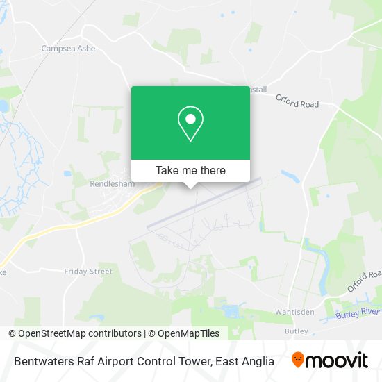 Bentwaters Raf Airport Control Tower map