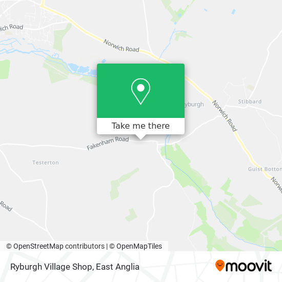 Ryburgh Village Shop map