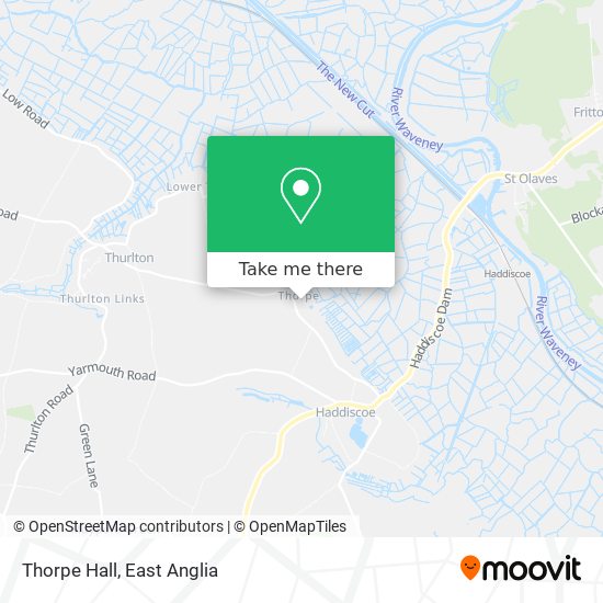 Thorpe Hall map