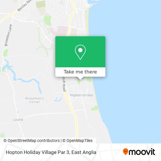 Hopton Holiday Village Par 3 map