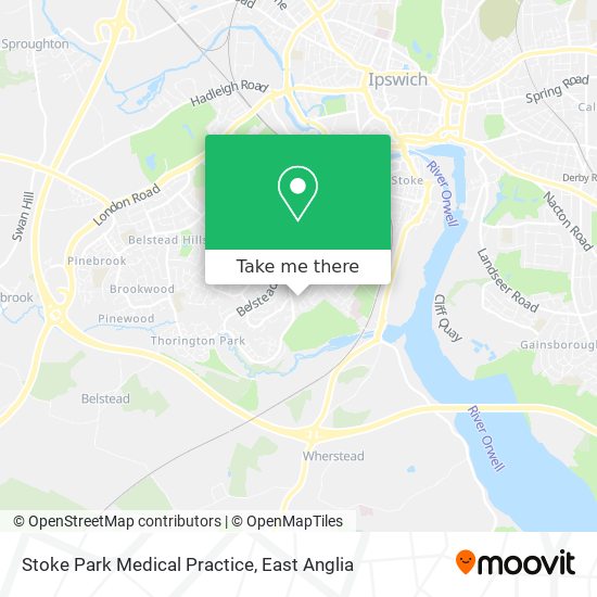 Stoke Park Medical Practice map