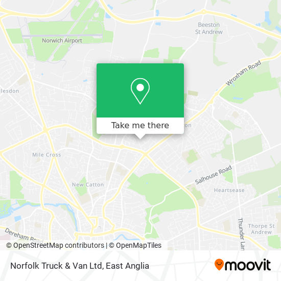 Norfolk Truck & Van Ltd map