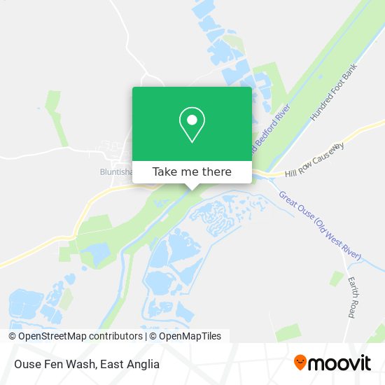 Ouse Fen Wash map