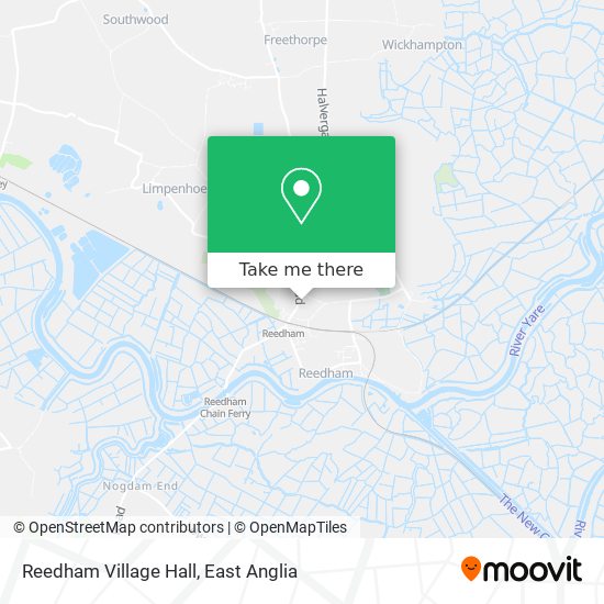 Reedham Village Hall map