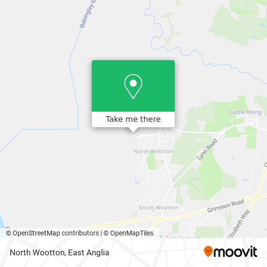 North Wootton map