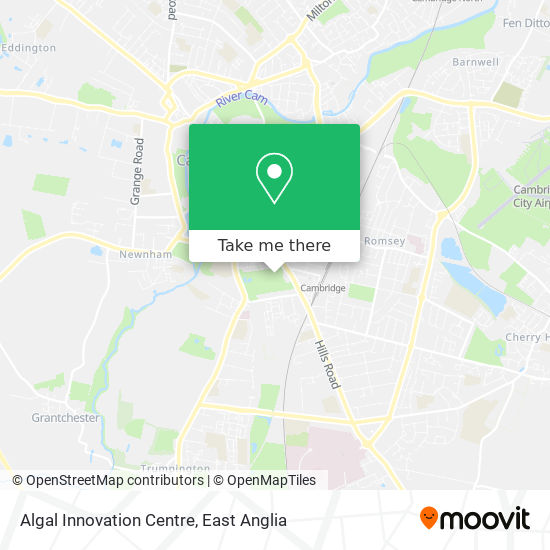 Algal Innovation Centre map