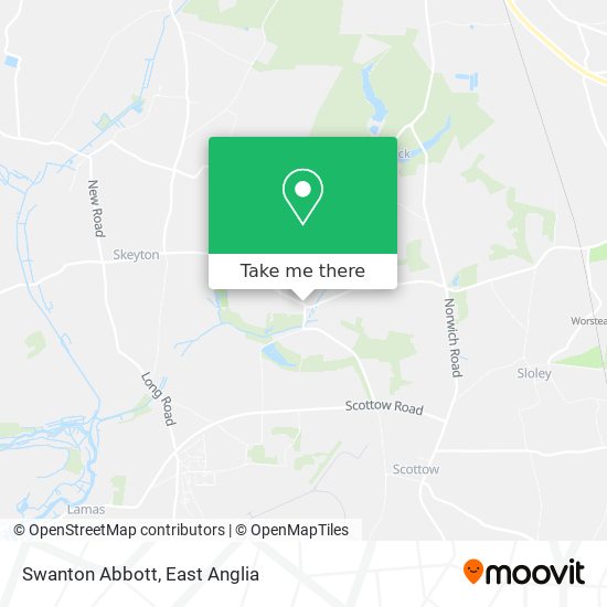 Swanton Abbott map