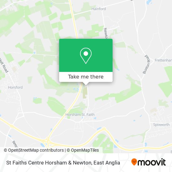 St Faiths Centre Horsham & Newton map