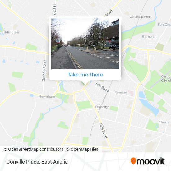 Gonville Place map